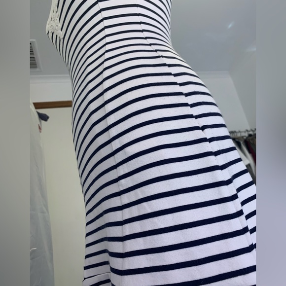 Esprit- 100% Cotton embroidered stripes dress - Picture 8 of 10